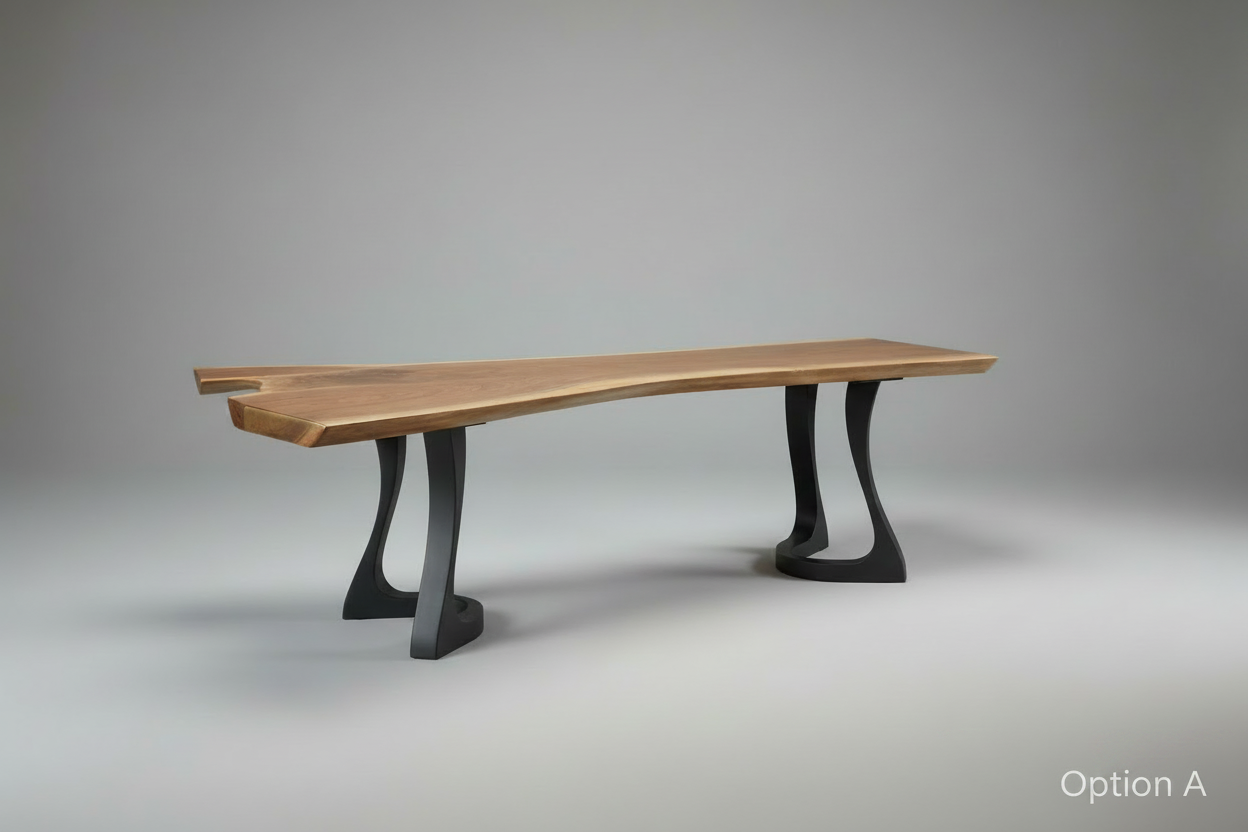Salvaged Black Walnut Coffee Table