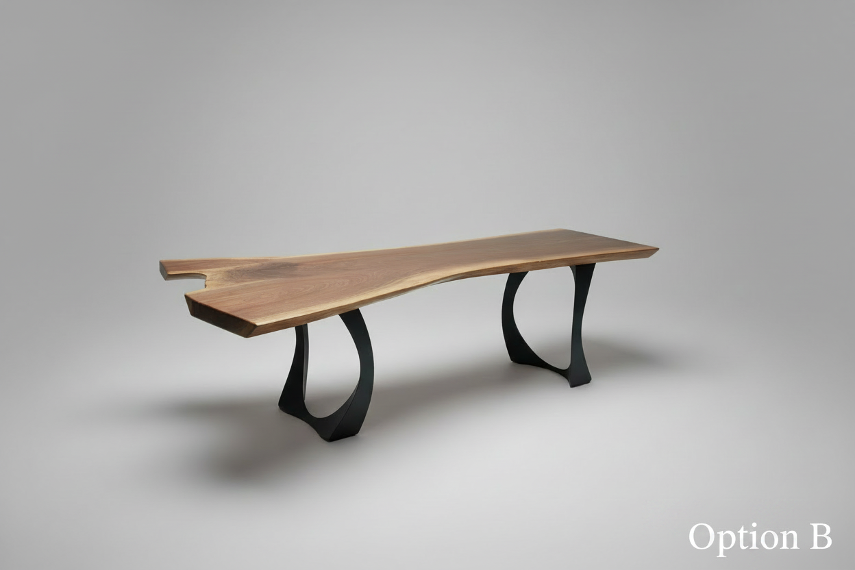 Salvaged Black Walnut Coffee Table